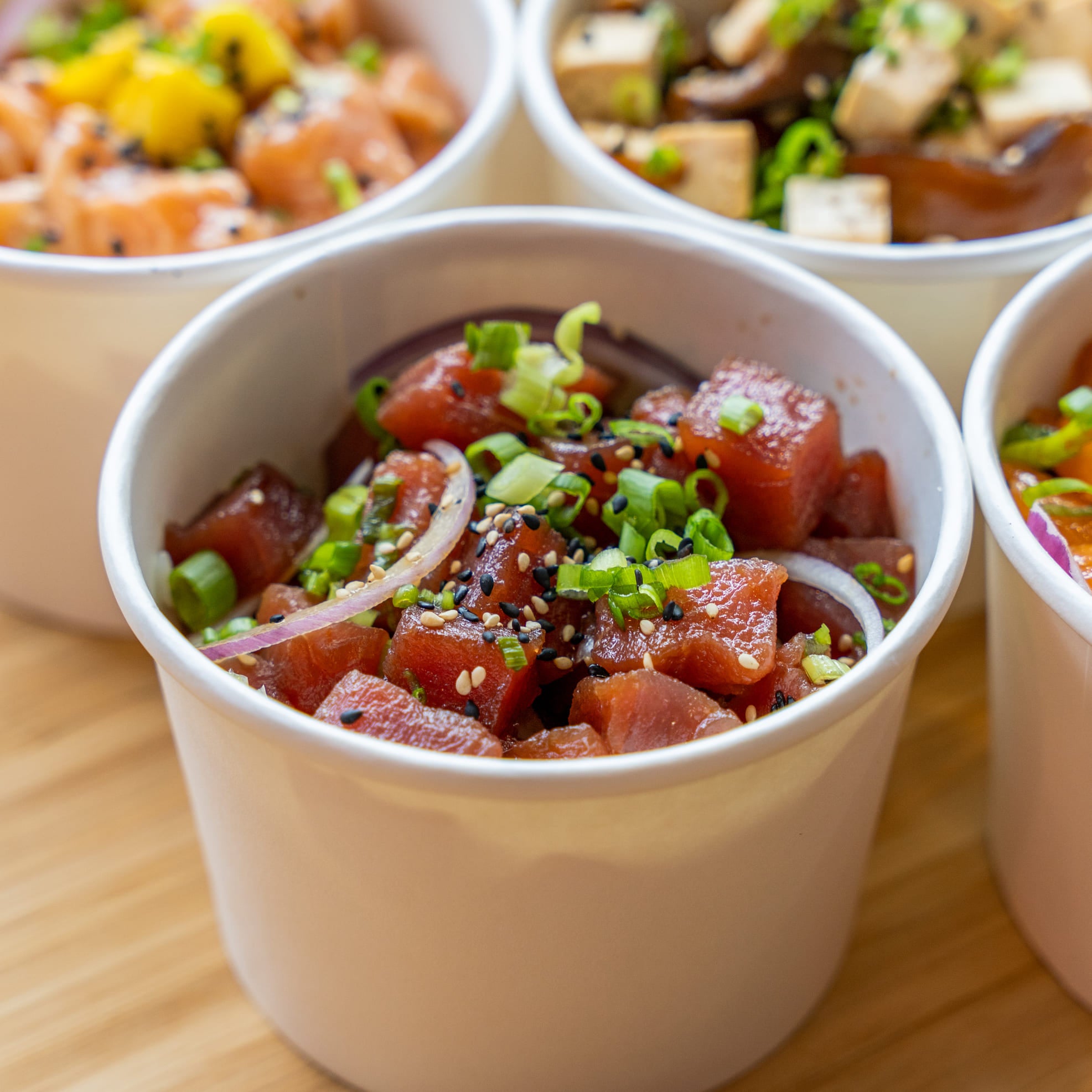 Spicy Mayo Poke Marinade Sauce Regular Bowl Honu Poké Restaurant